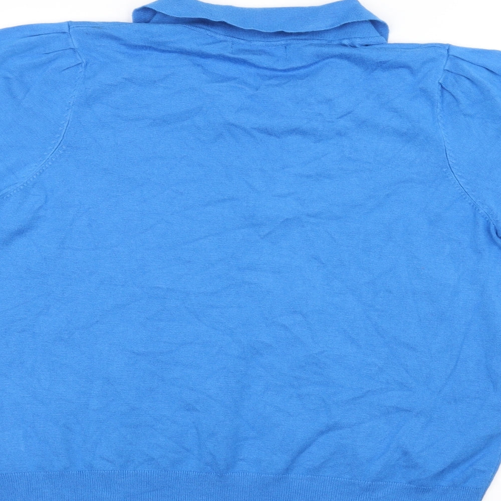 Marks and Spencer Womens Blue   Basic T-Shirt Size 14