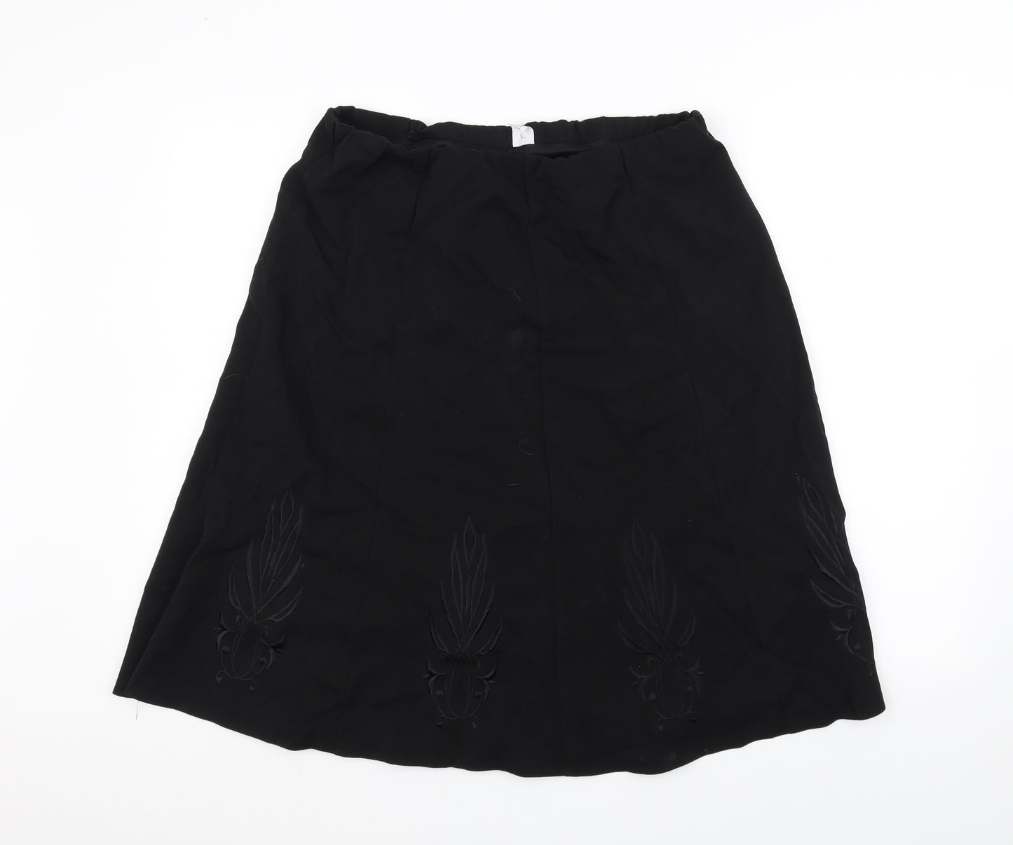 Preworn Womens Black   A-Line Skirt Size 14