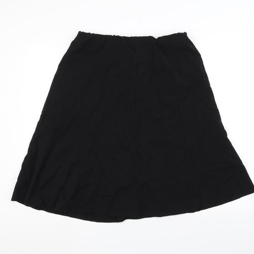 Preworn Womens Black   A-Line Skirt Size 14