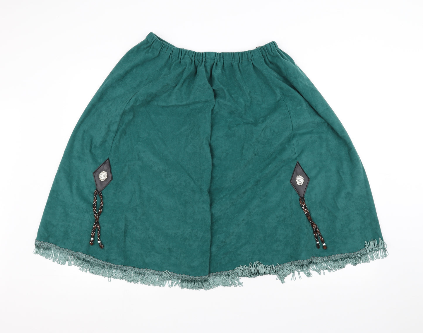 Preworn Womens Green   A-Line Skirt Size 18
