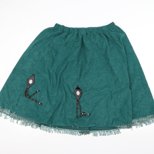 Preworn Womens Green   A-Line Skirt Size 18