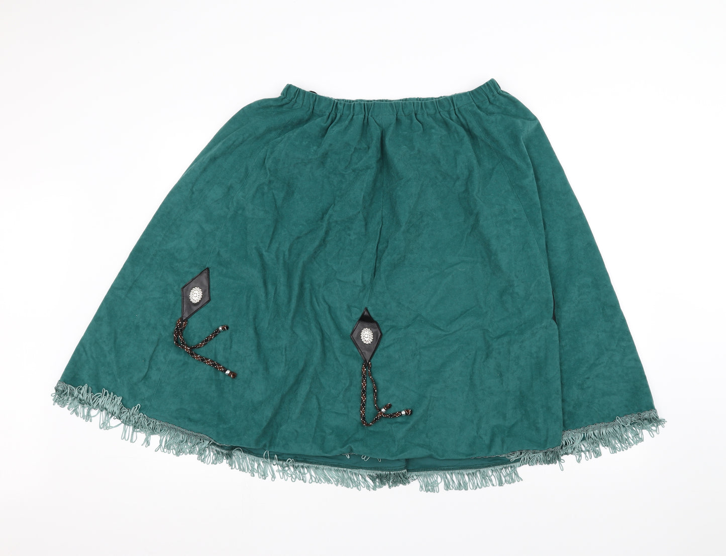 Preworn Womens Green   A-Line Skirt Size 18