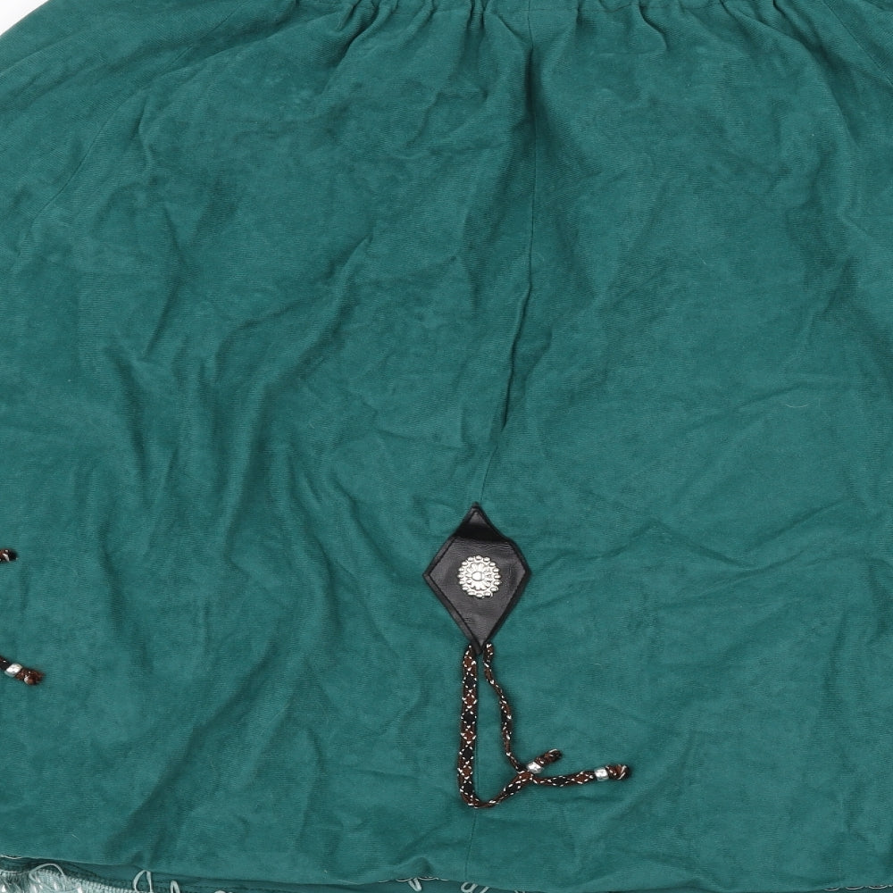 Preworn Womens Green   A-Line Skirt Size 18