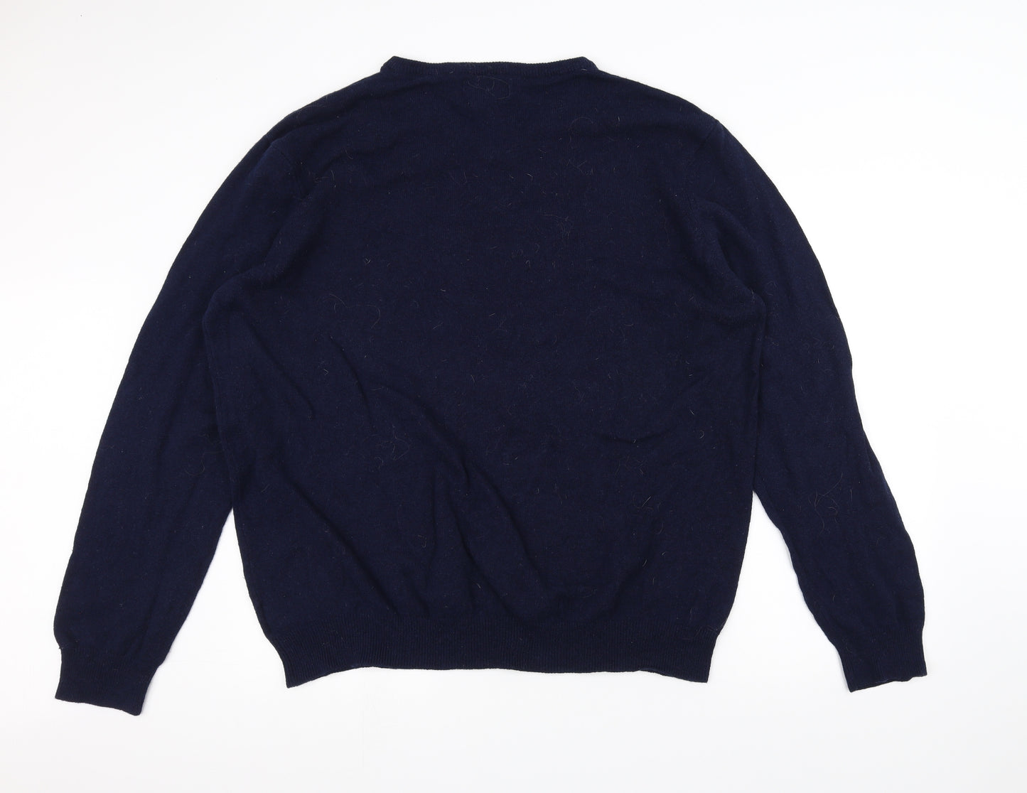 Lambs Wool Mens Blue   Pullover Jumper Size 3XL