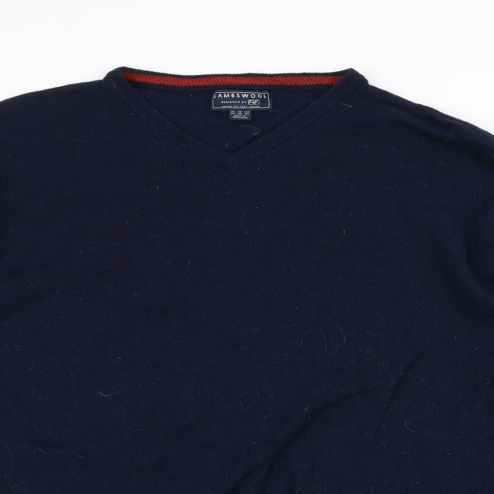 Lambs Wool Mens Blue   Pullover Jumper Size 3XL