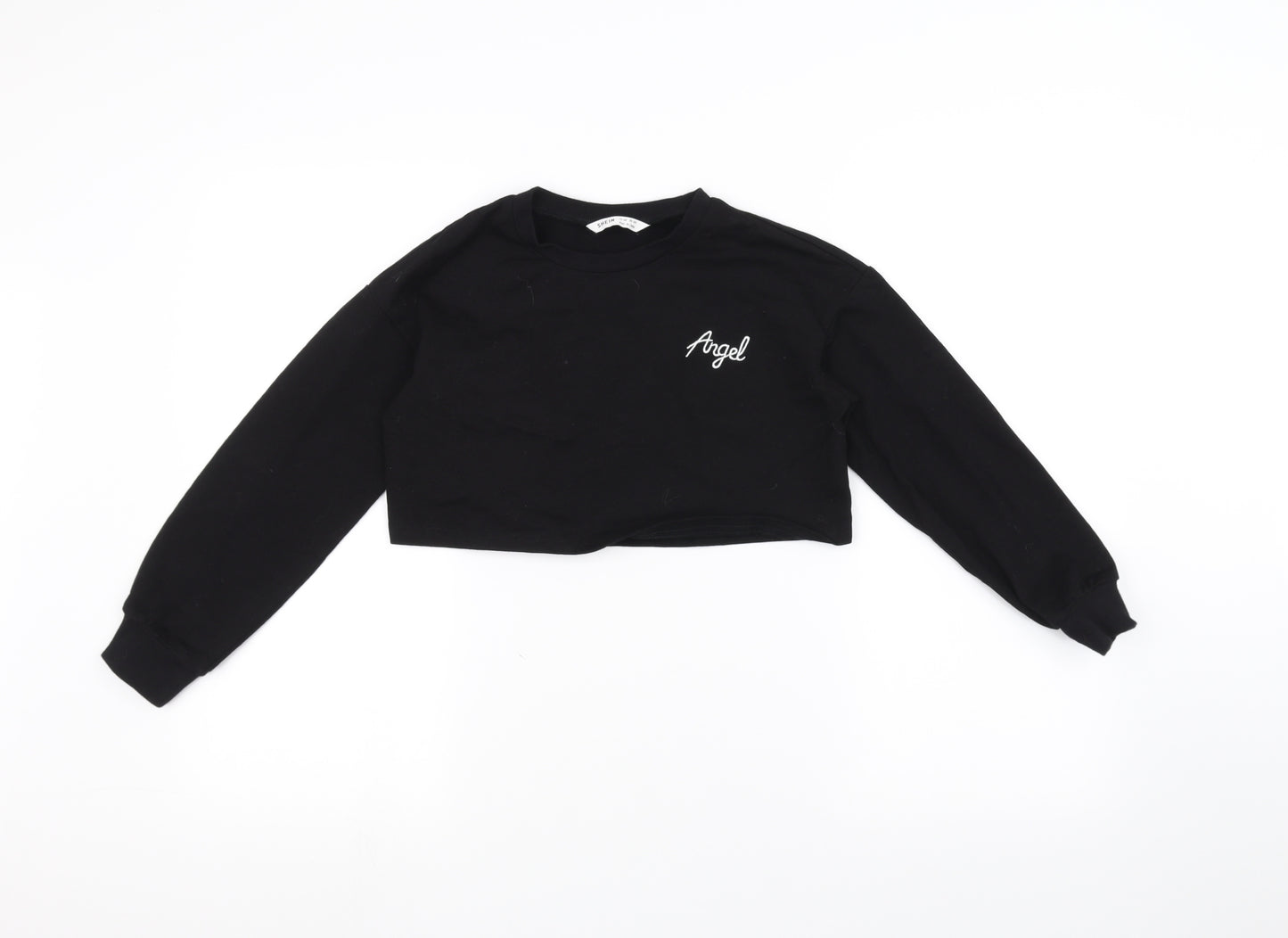 SheIn Girls Black   Pullover Jumper Size 10 Years