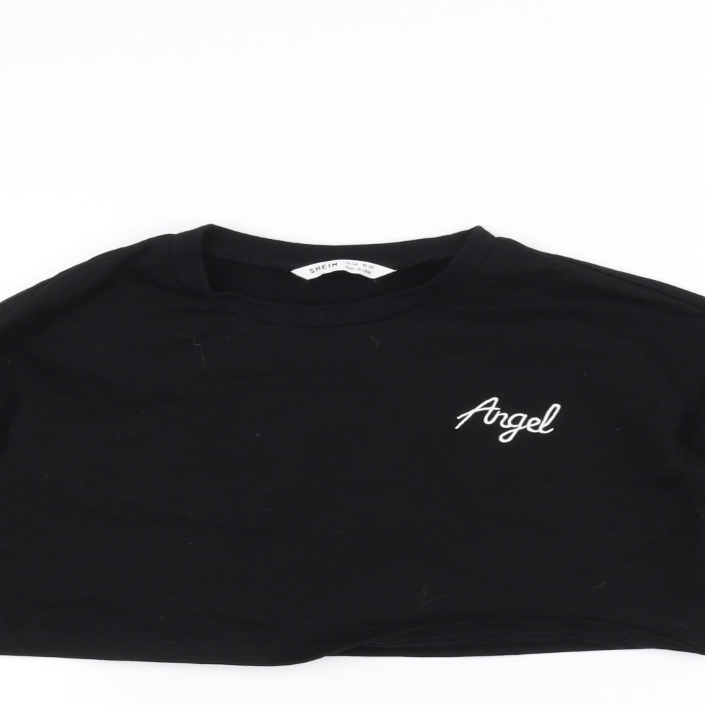 SheIn Girls Black   Pullover Jumper Size 10 Years