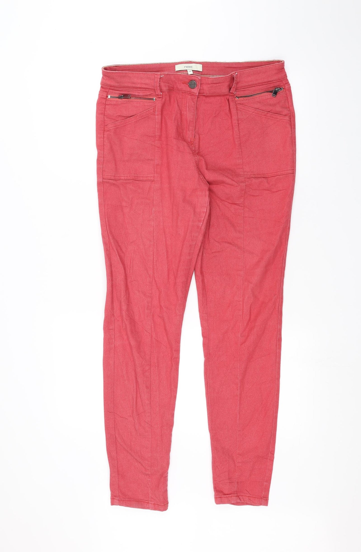 NEXT Womens Pink   Straight Jeans Size 14 L27 in