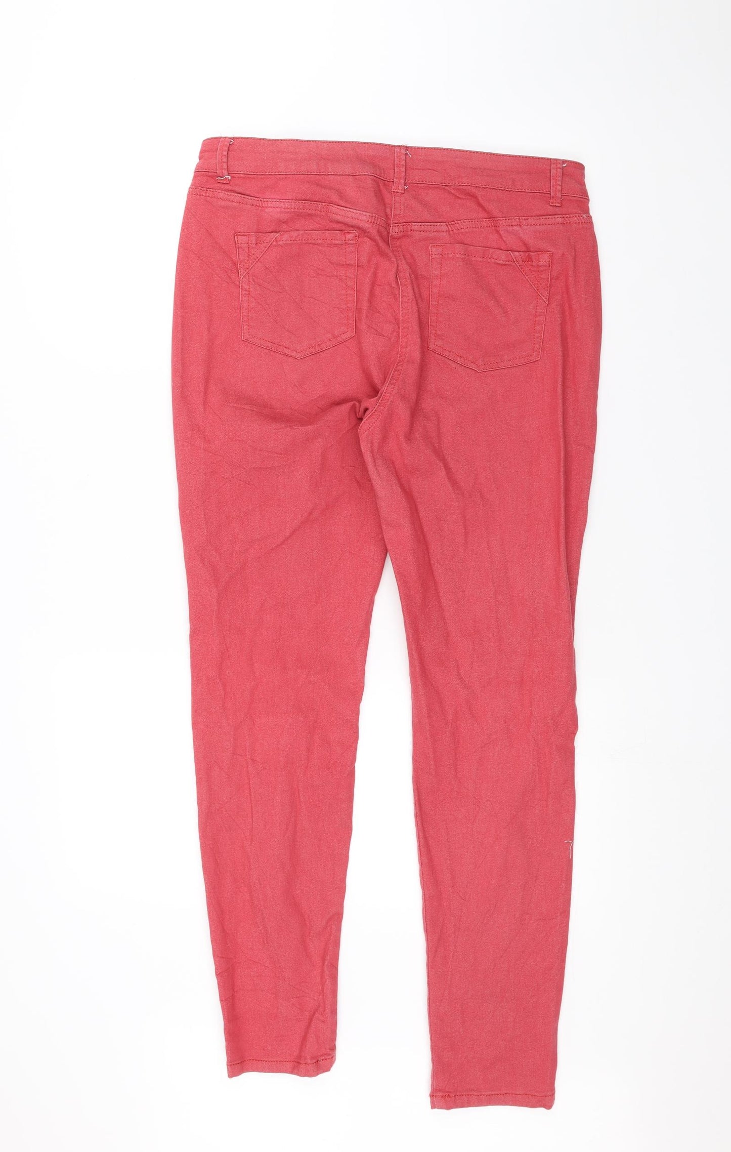 NEXT Womens Pink   Straight Jeans Size 14 L27 in