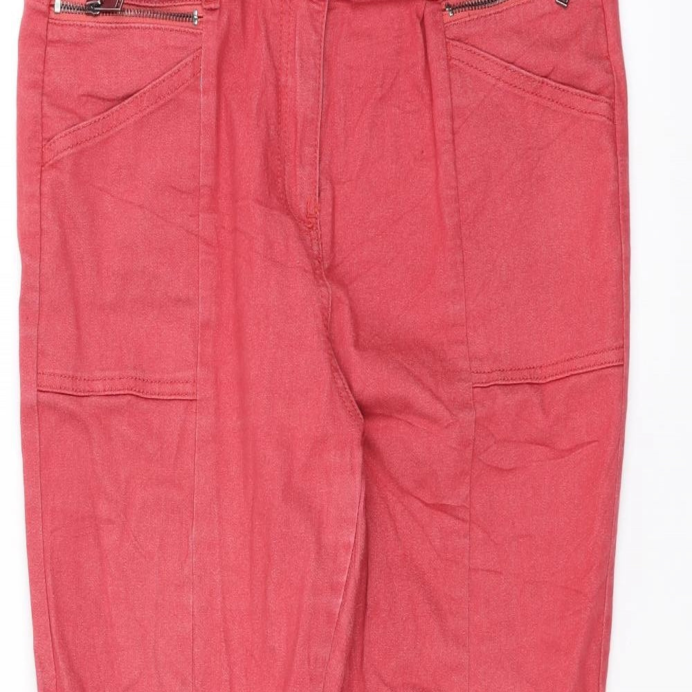 NEXT Womens Pink   Straight Jeans Size 14 L27 in
