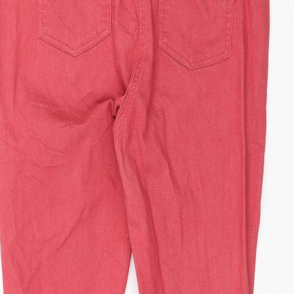 NEXT Womens Pink   Straight Jeans Size 14 L27 in