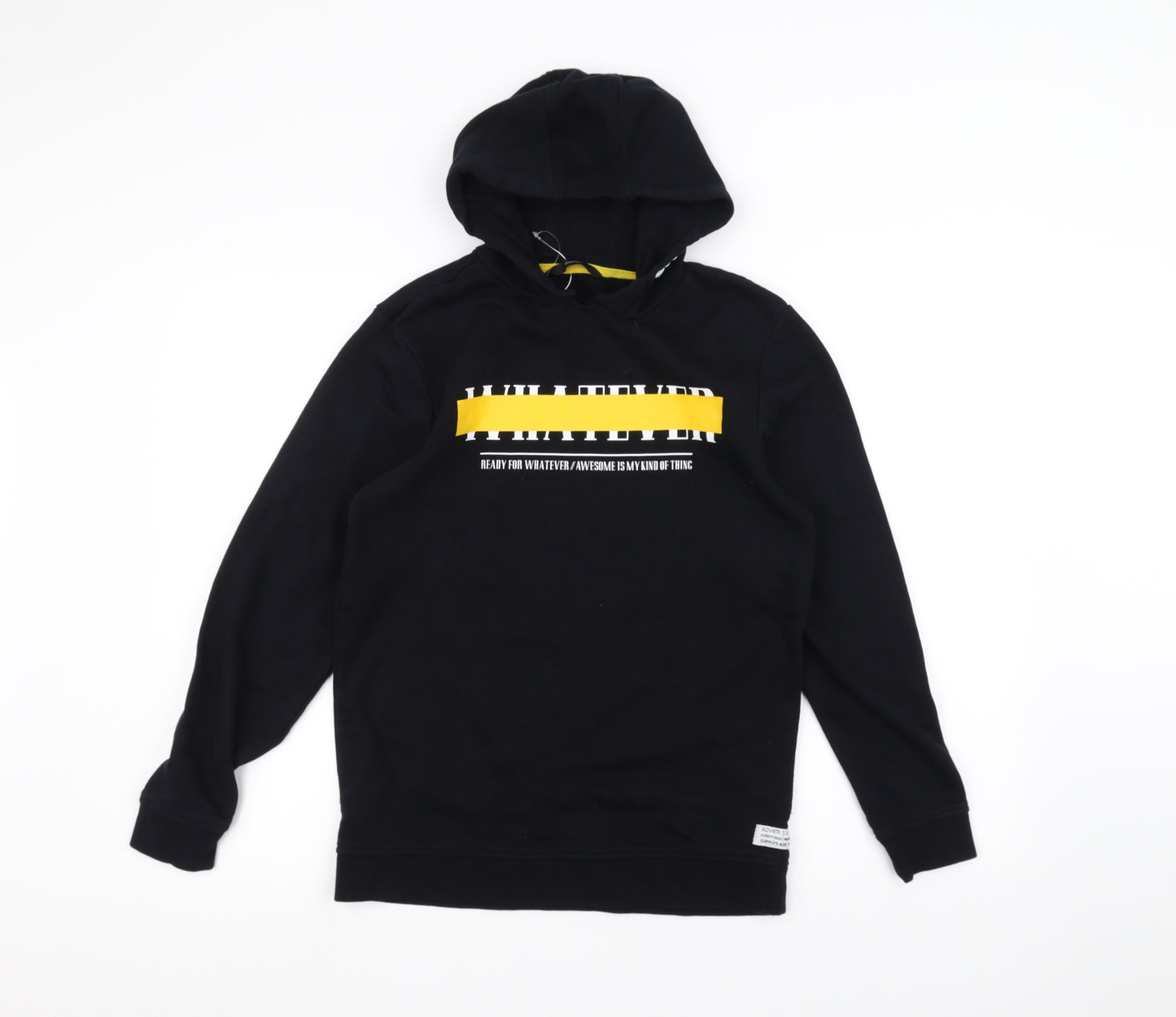 George Boys Black   Pullover Hoodie Size 13-14 Years