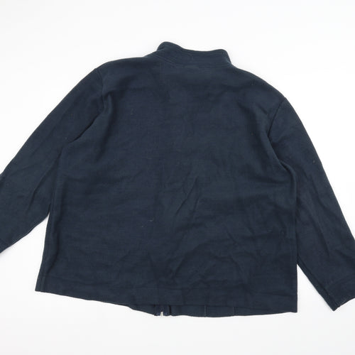 Anne De Lancay Womens Blue   Jacket  Size XL