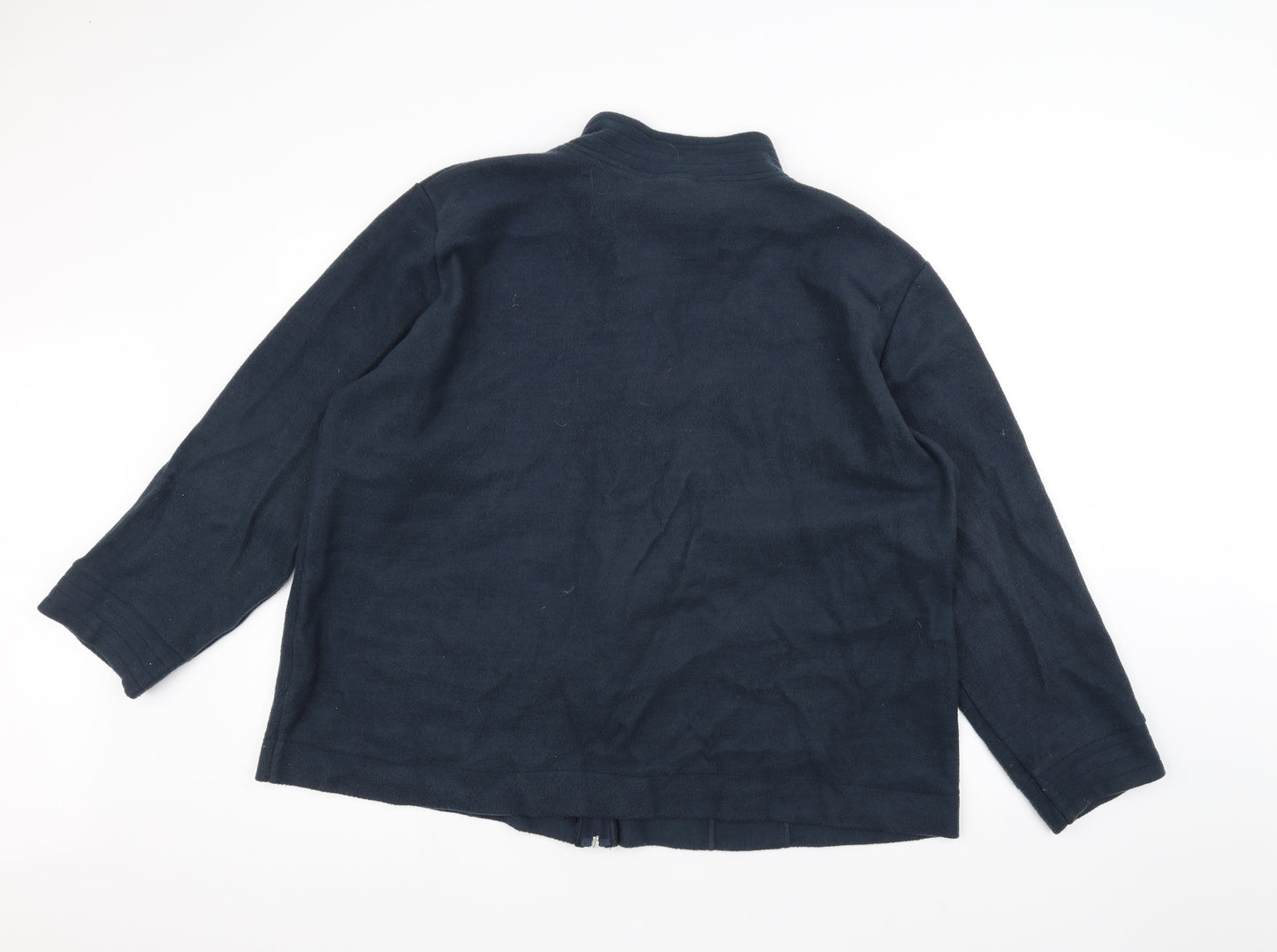 Anne De Lancay Womens Blue   Jacket  Size XL