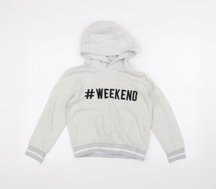 NEXT Boys White Pullover Hoodie Size 8 Years
