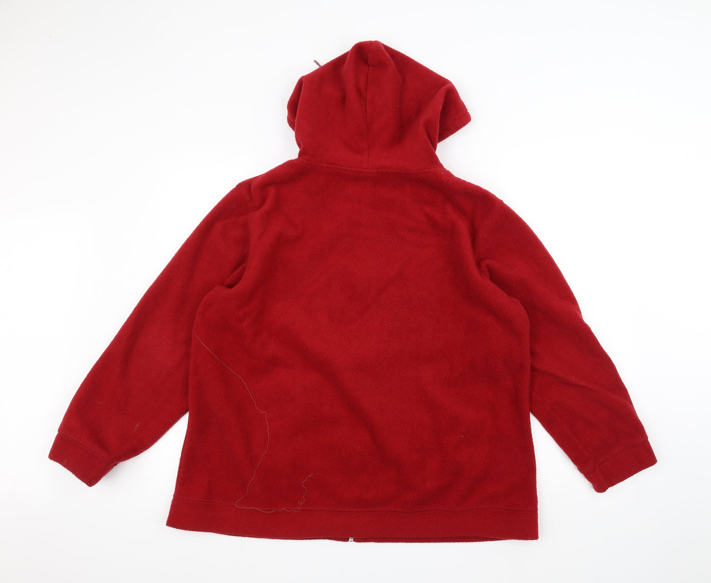 Disney Womens Red   Full Zip Hoodie Size XL