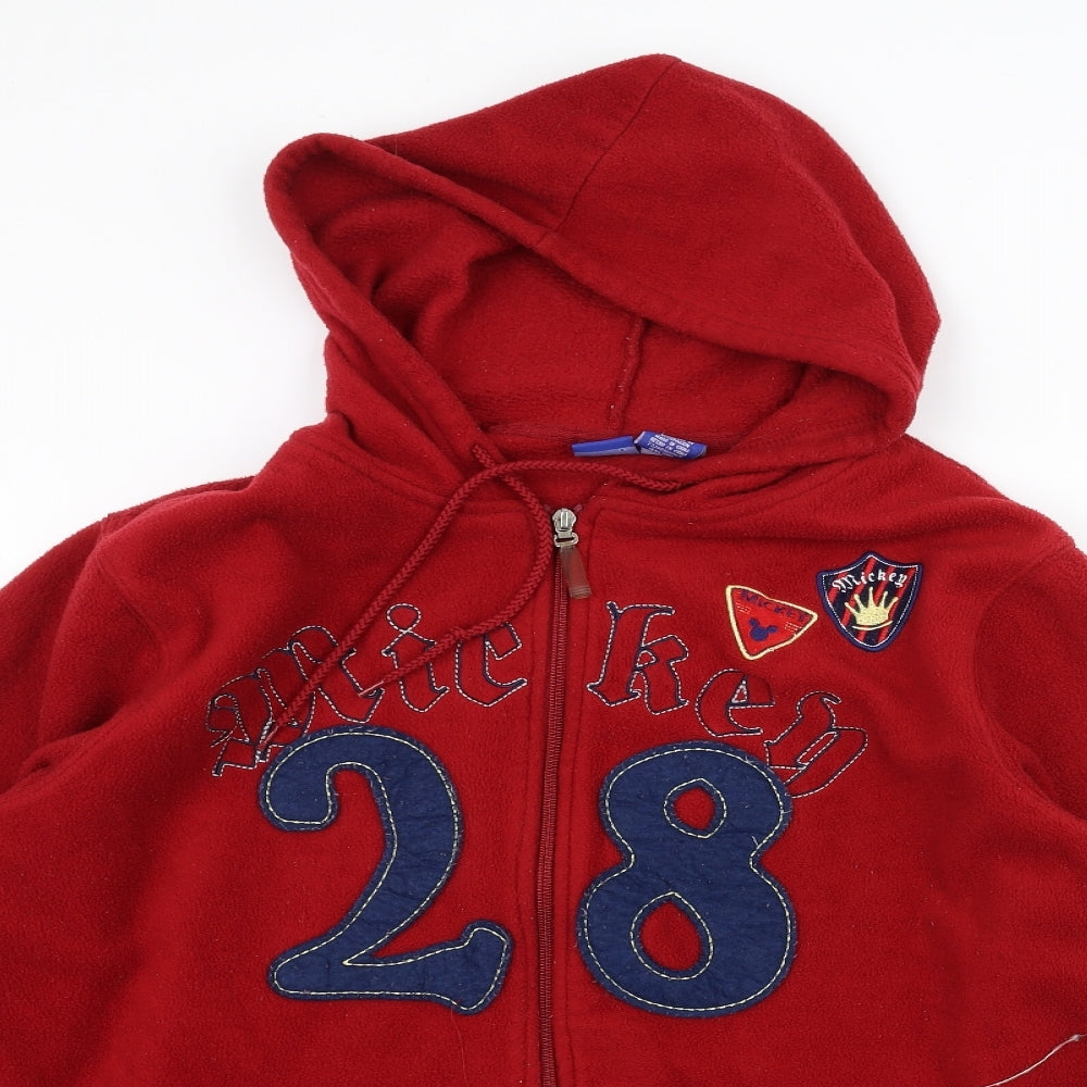 Disney Womens Red   Full Zip Hoodie Size XL