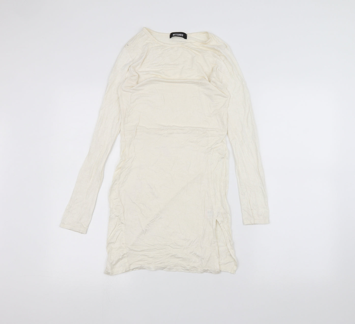 Missguided Womens White   Basic T-Shirt Size 8