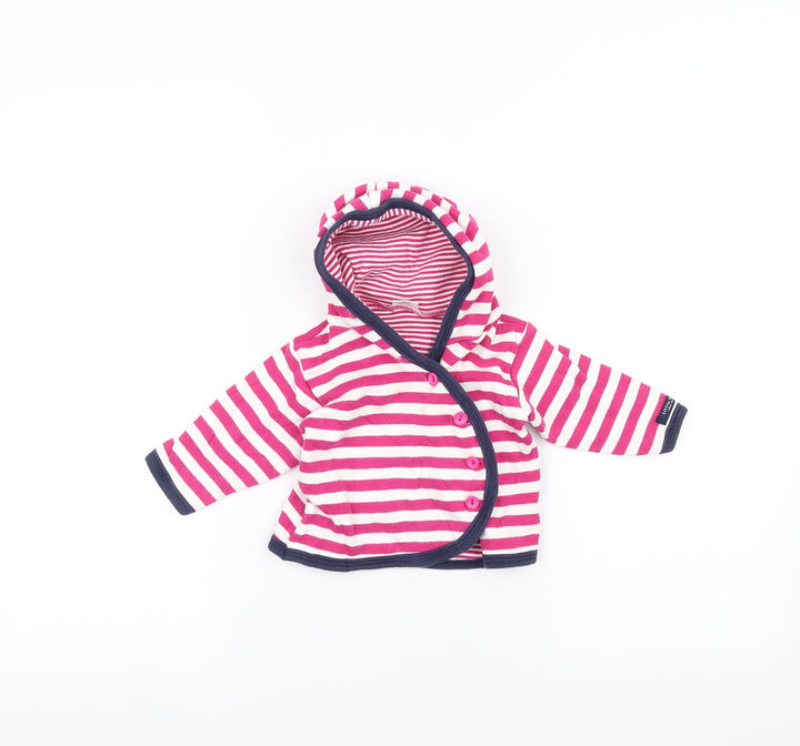 Little Shrimp Baby Pink Striped Jacket Size 3-6 Months