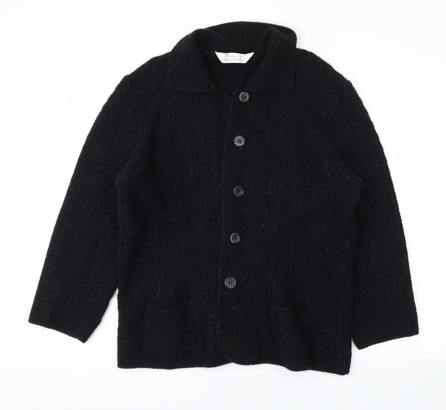 M&S Womens Black   Cardigan Jumper Size 20