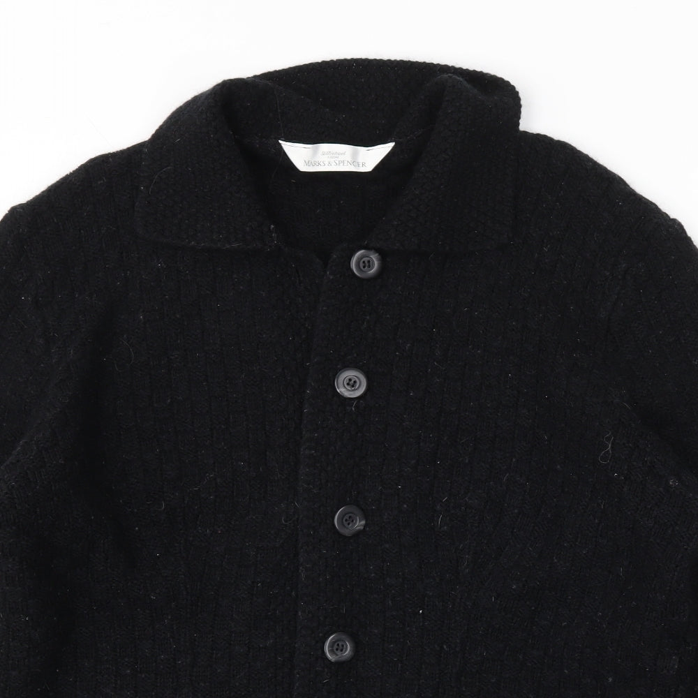 M&S Womens Black   Cardigan Jumper Size 20