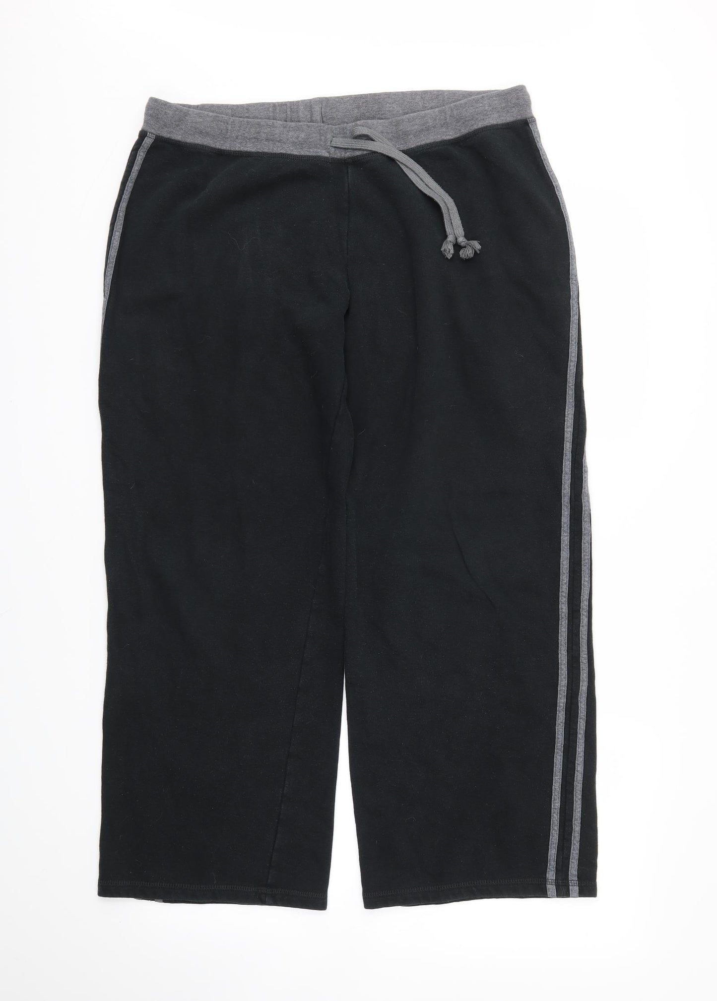 M&S Womens Black   Jogger Trousers Size 18 L26 in