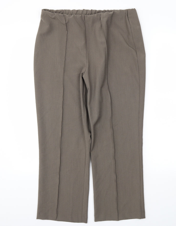 BM Womens Brown Trousers Size 12 L24 in