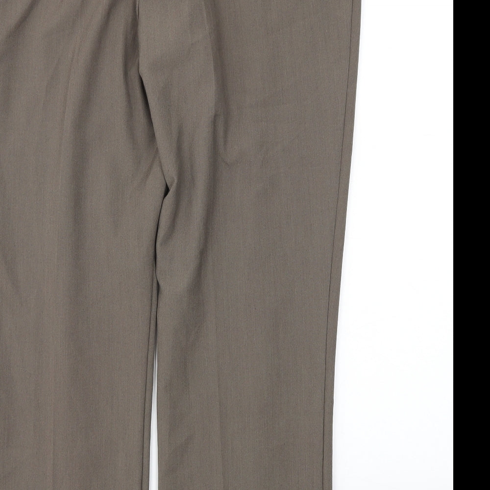 BM Womens Brown   Trousers  Size 12 L24 in