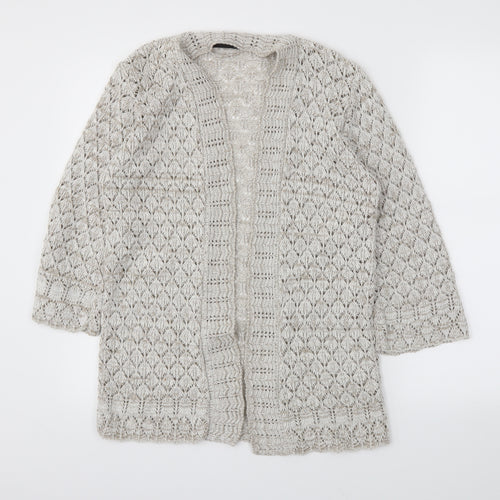 Chick Womens Beige   Cardigan Jumper Size S
