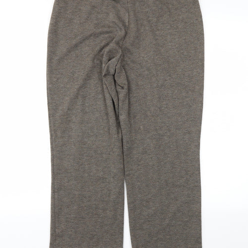 BM Womens Brown Herringbone  Trousers  Size 12 L24 in