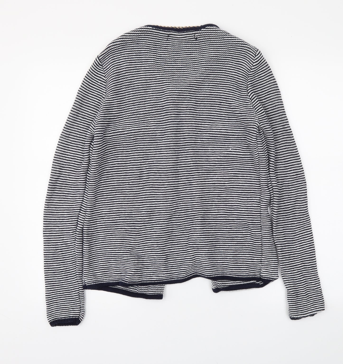 Atmosphere Womens Blue Striped  Cardigan Jumper Size S