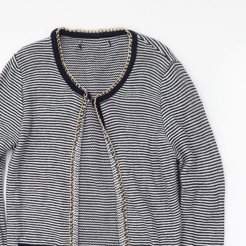 Atmosphere Womens Blue Striped  Cardigan Jumper Size S