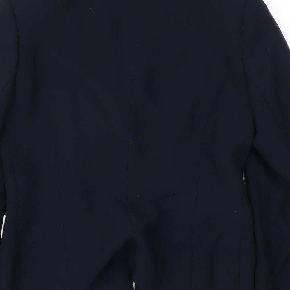 Warp + Weft Womens Blue   Jacket Blazer Size 12