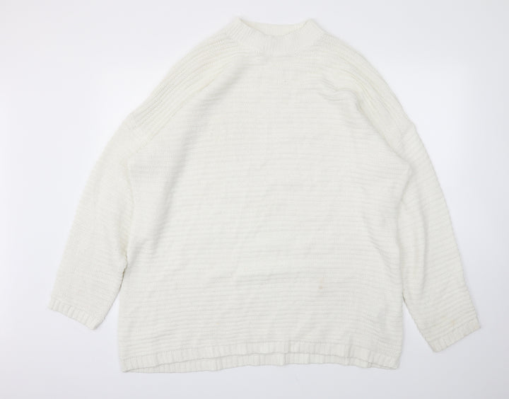Missguided Womens White   Pullover Jumper Size 14