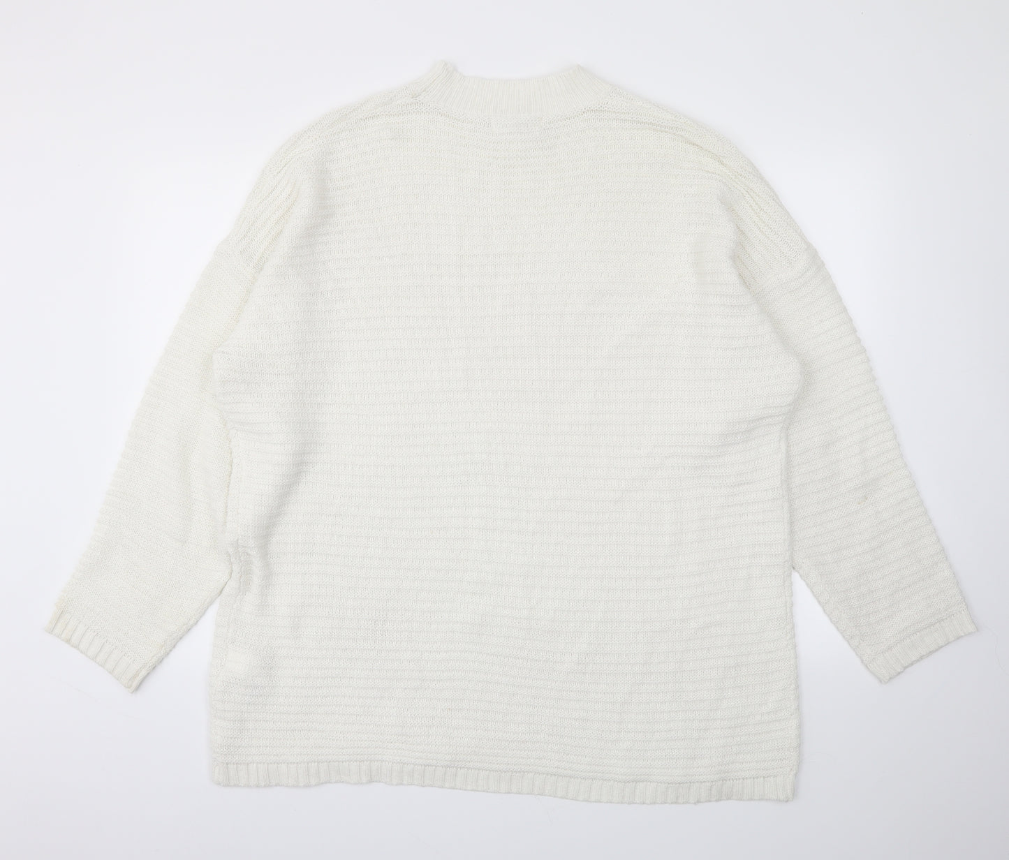 Missguided Womens White   Pullover Jumper Size 14