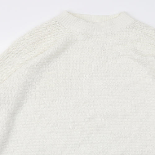 Missguided Womens White   Pullover Jumper Size 14