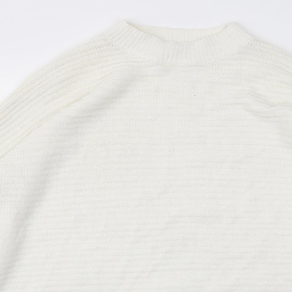 Missguided Womens White   Pullover Jumper Size 14