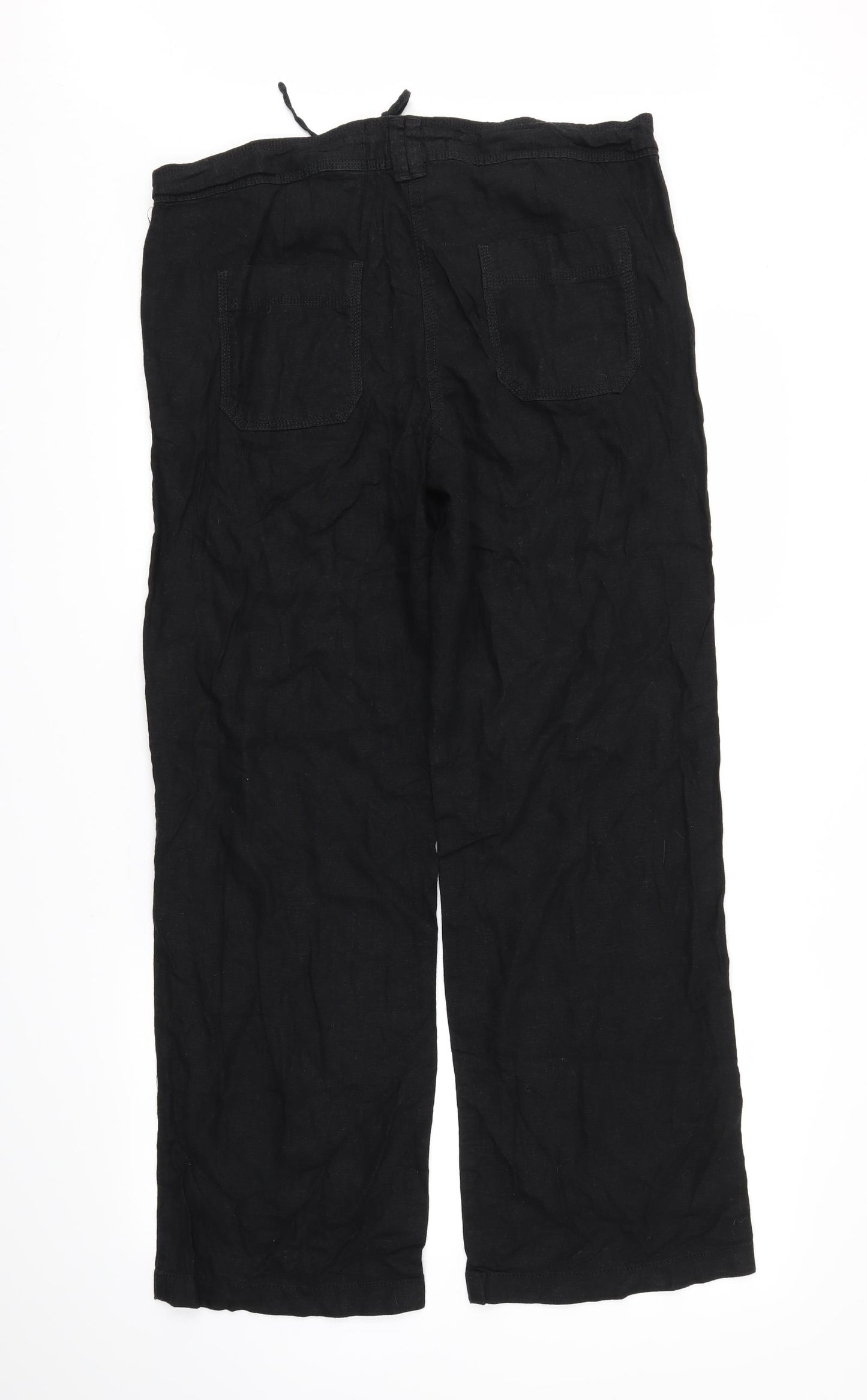 NEXT Womens Black   Trousers  Size 14 L28 in