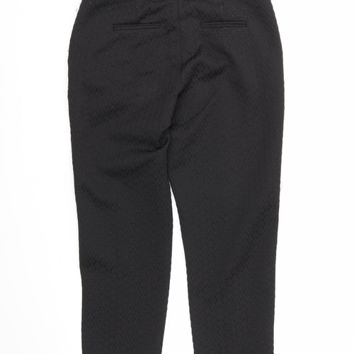Select Womens Black   Cropped Trousers Size 12 L24 in