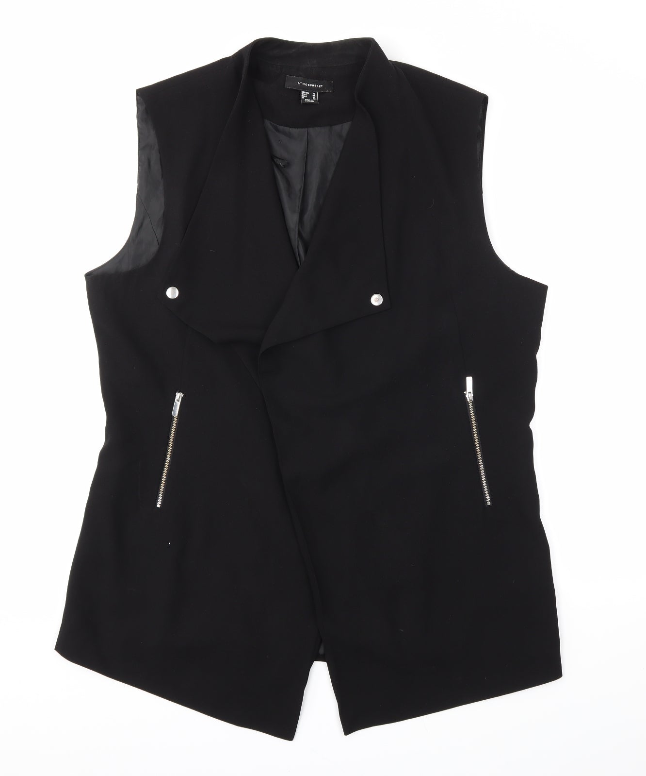 Atmosphere Womens Black   Gilet Waistcoat Size 18