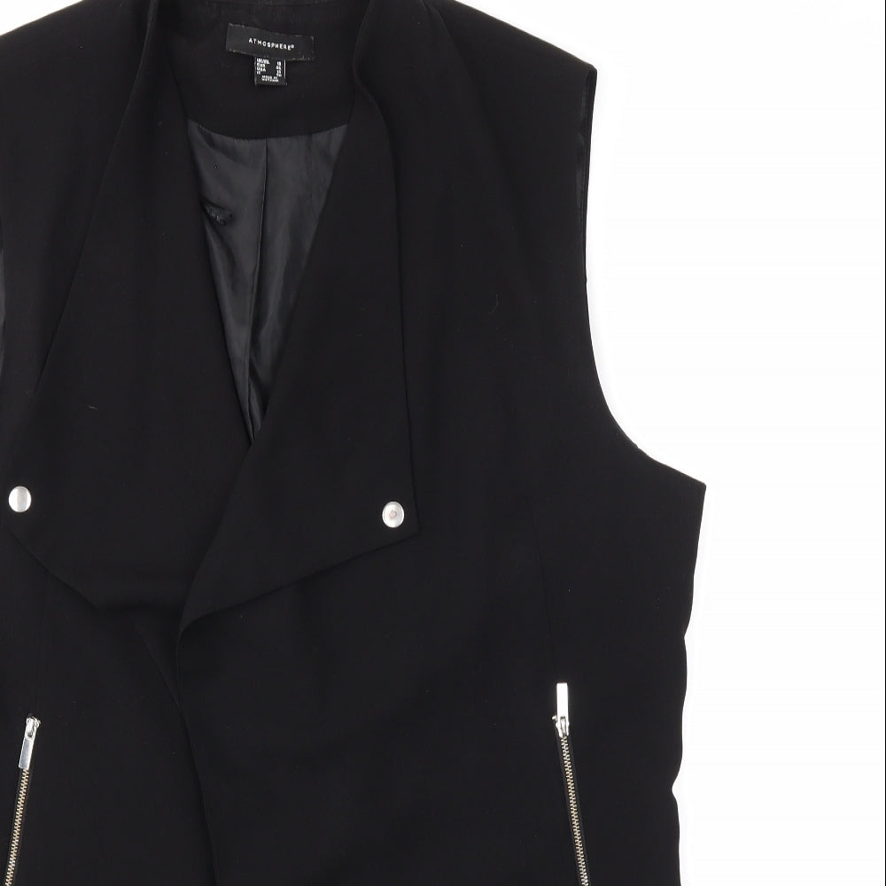Atmosphere Womens Black   Gilet Waistcoat Size 18