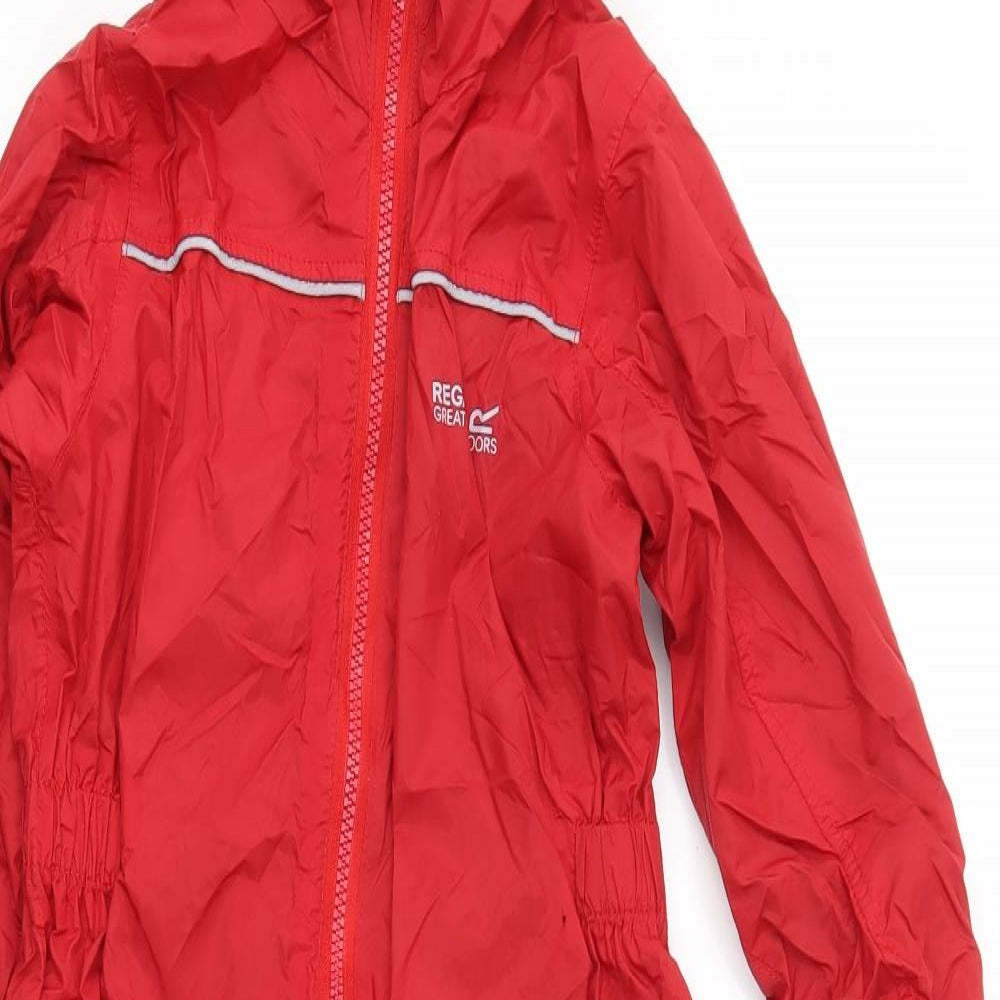 Regatta Girls Red   Rain Coat Snowsuit Size 4-5 Years