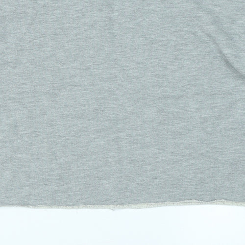 Miss Selfridge Womens Grey   Pullover Sweatshirt Size 10  - Cropped