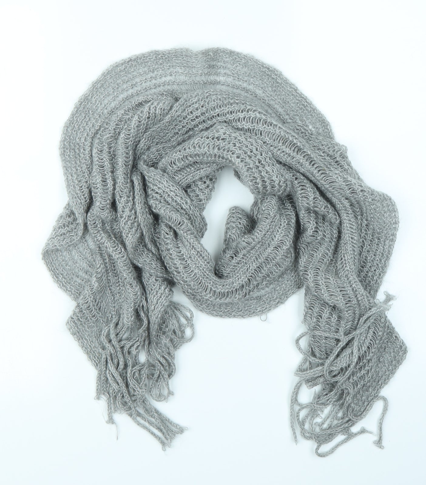 Preworn Womens Grey    Scarf