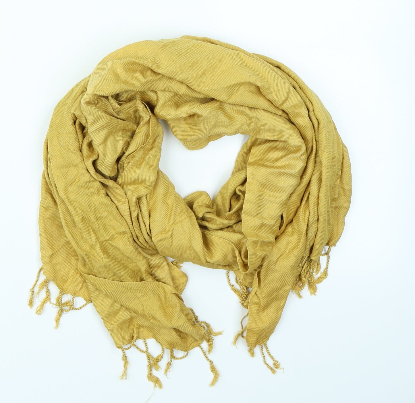 Preworn Womens Yellow    Scarf