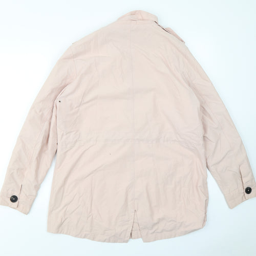 M&S Womens Pink   Overcoat Coat Size 14