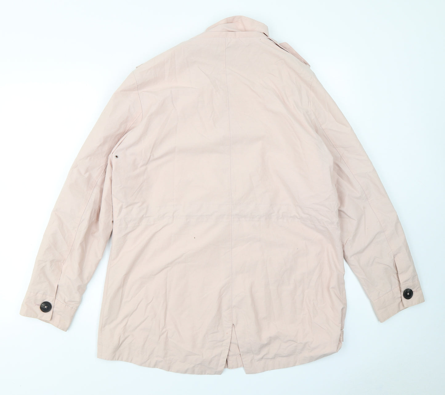 M&S Womens Pink   Overcoat Coat Size 14