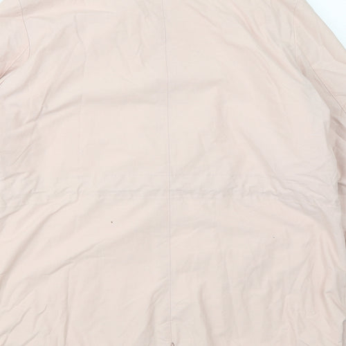 M&S Womens Pink   Overcoat Coat Size 14