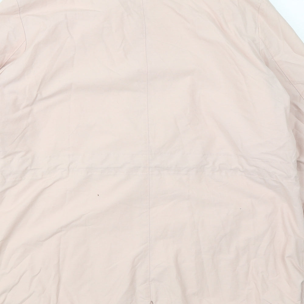M&S Womens Pink   Overcoat Coat Size 14