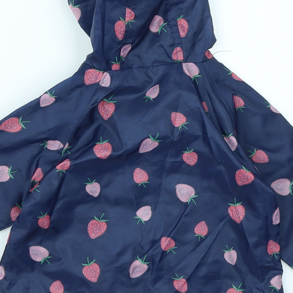 Primark Girls Blue   Rain Coat Coat Size 9-12 Months